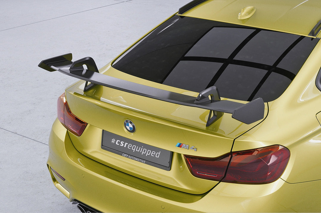 Swan neck rear wing with ABE for BMW M4 F82 Coupe
