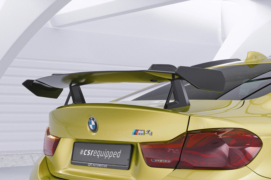 Swan neck rear wing with ABE for BMW M4 F82 Coupe