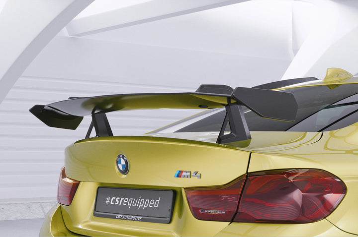 Swan neck rear wing with ABE for BMW M4 F82 Coupe